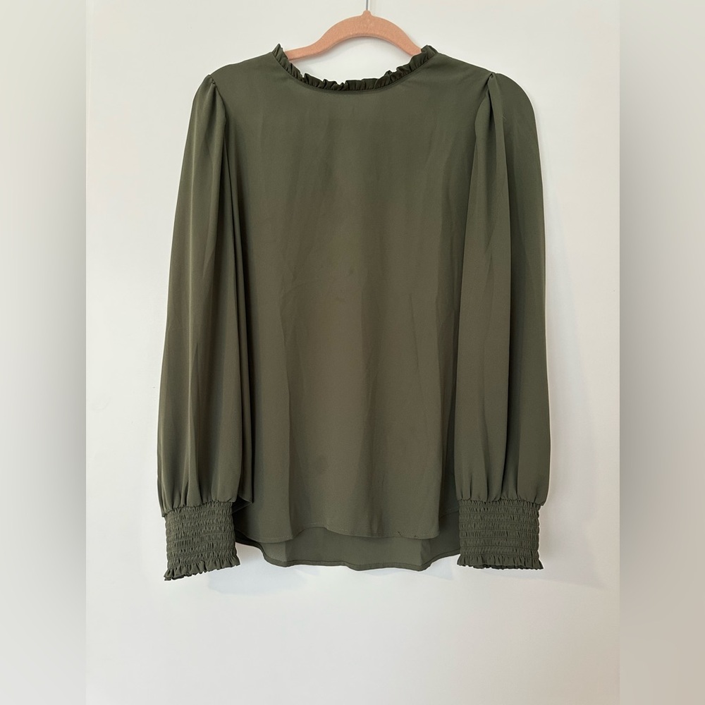 LOFT Olive Green Women's Blouse
